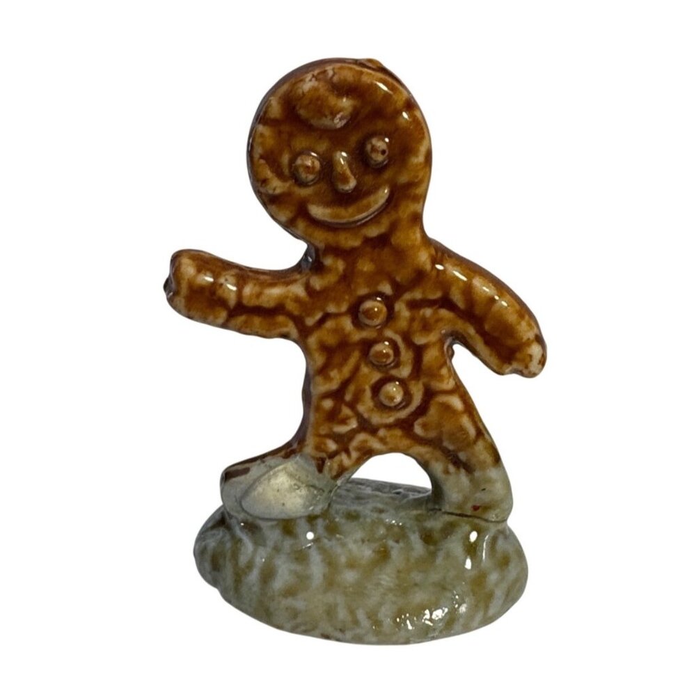 Wade Wimsies Gingerbread Man Figurine England 1.75" Tall